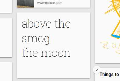 above the smog / the moon